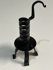 Ancien bougeoir rat de cave porte bougie ancien en fer forgé décoration vintage