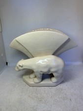 VASE OURS CRAQUELEE ART DECO