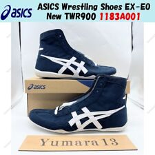 Chaussures de lutte ASICS EX-EO neuves TWR900 1083A001 bleu marine blanc mari...
