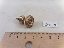Bouton poignée de tiroir ancien en laiton style Louis XVI Empire Ø 18 mm (DG19)