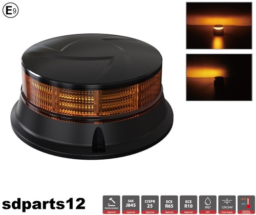 Gyrophare led 24v - 12-24v, orange