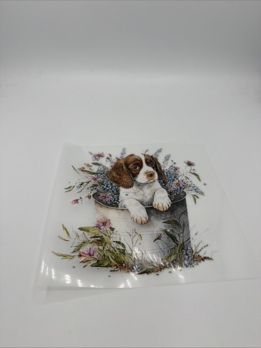 Autocollant chiot épagneul - chiot,