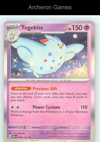 Pokemon card togekiss - pokemon, pr
