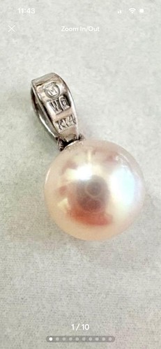 Mikimoto pearl pendant - pearl,