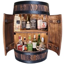 Baril en bois avec porte bar