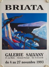 Affiche BRIATA 1993 Exposition Galerie Salvany - Clermont-Ferrand