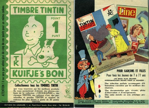Herge pub tintin collectionnez - tintin,