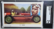1952 Chocolat L'Aiglon #25 Juan Manuel Fangio Rookie Card RC SGC 7 NM POP 3 F1