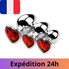Plug Anal Métal Homme Femme Sexe Bijou Coeur