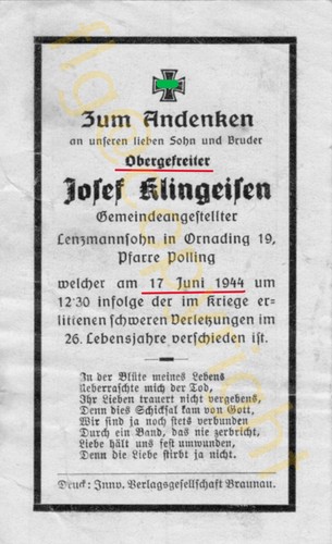 Sterbebild soldat allemand - ,