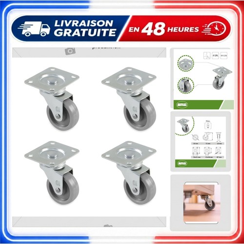 Lot roulettes meubles - lot,