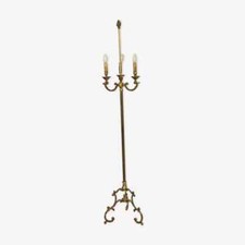 ancien Lampadaire en bronze