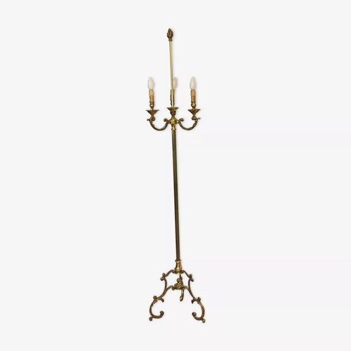 Ancien lampadaire bronze - ancien, en