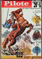 JOURNAL PILOTE RECUEIL ALBUM N 4 RELIURE BELGE ROUGE