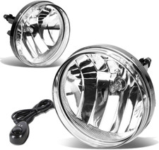Pair of Clear Lens Bumper Driving Fog Lights + Wiring Kit + Switch Compatible wi