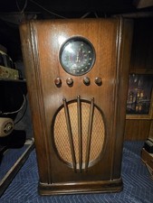 RARE ARVIN RHYTHM SENIOR ART-DECO CONSOLE TUBE RADIO