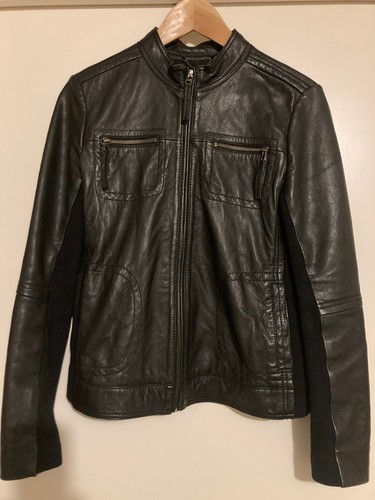 Veste cuir noire mango - veste, en