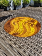 Tapis rond vintage en laine -