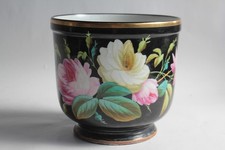 Napoleon III Flower Roses Porcelain Pot Cover (69698)