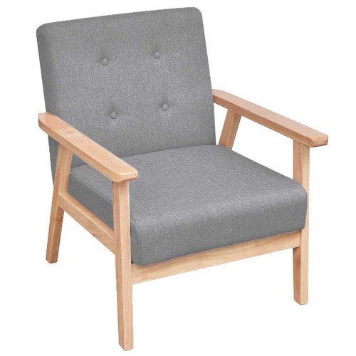 Fauteuil tissu bleu canapé - fauteuil,