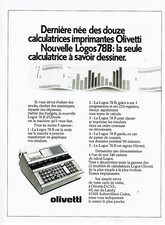 Advertising 097 1979 Olivetti Logos 78B Printer Calculators