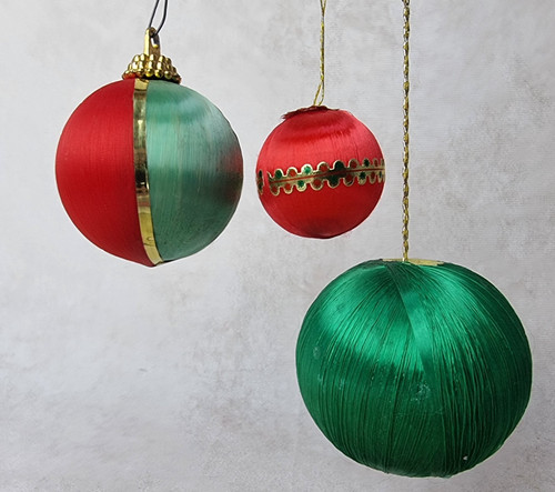 Vintage boule noël sapin - -,