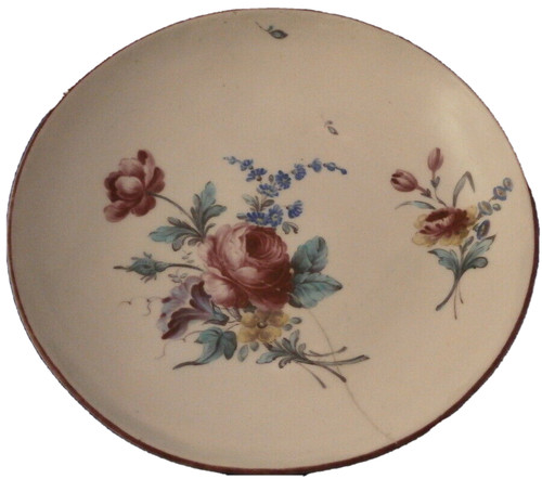 Soucoupe florale porcelaine - soucoupe, en