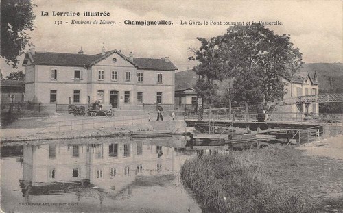 Old postcard champigneulles - postcard,