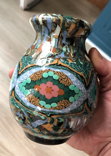 Beau vase céramique mosaïque - céramique,