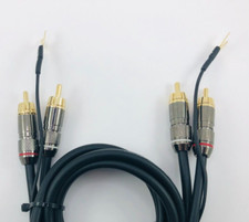 Câble blindé haute fidélité avec double masse rca pour platines larges 100 cm