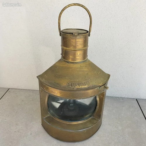 Ancienne lampe marine - ancienne, de