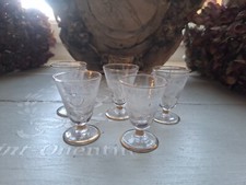 5 verres a liqueur vintages
