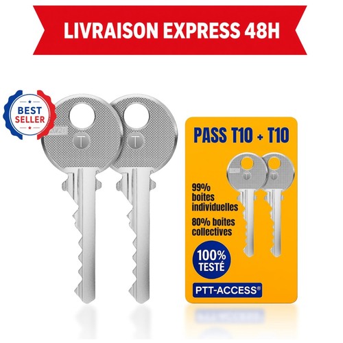 Lot clés pass ptt t10 - de,