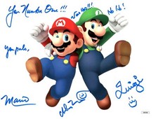 Charles Martinet Signed Autographed 8.5X11 Photo Mario Luigi Voices JSA CB83008