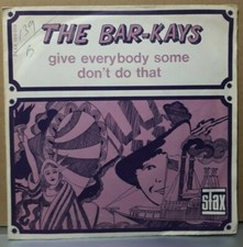 Rare SP The Bar-Kays - Give everybody some Don’t do that - or.fr 1968 Mod dancer