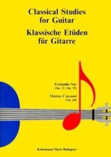 Classical studies for guitar / klassische etuden fur gitarre / etudes classiques