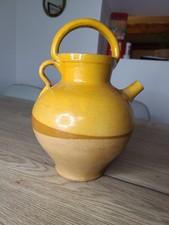 Antique glazed terracotta water jug.