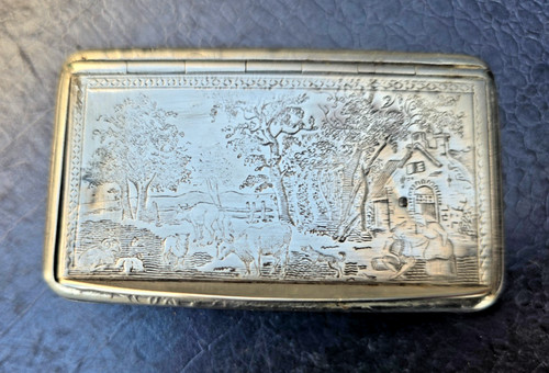 Boite tabatiere argent minerve - argent,