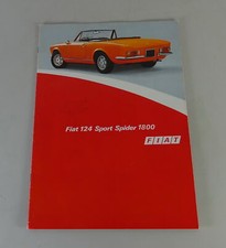 Brochure Fiat 124 Sport Spider 1800 status 05/1973