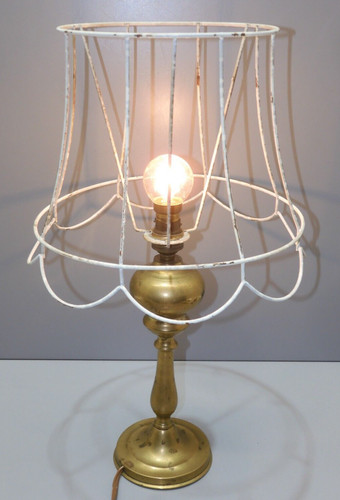 Lampe poser ancienne pied - a,