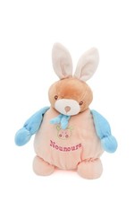 Doudou Lapin rose bleu 28 cm