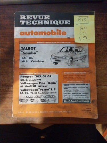 Revue technique talbot - revue, samba