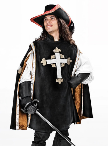 Tabard mousquetaire noir - de,