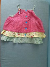 Blouse fille 6 mois Catimini a bretelles et a volants