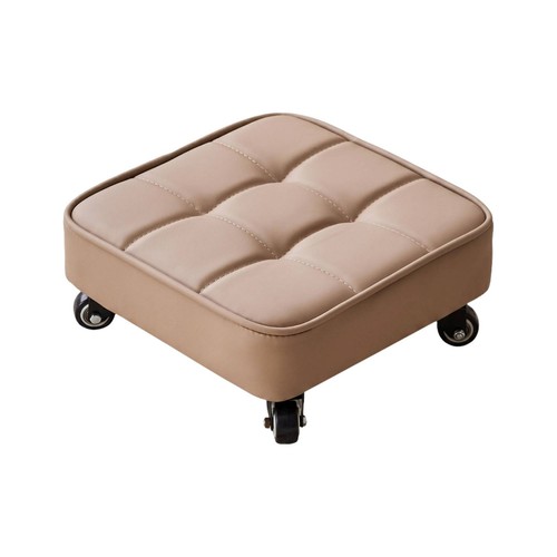 Tabouret roulettes cousu - roulettes,
