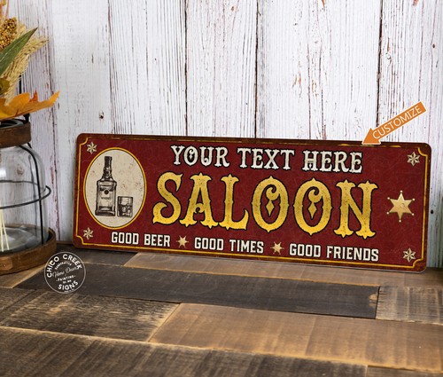 Personalized saloon home bar - personalized,