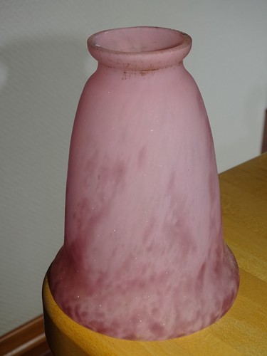 Ancienne tulipe verre pate - ancienne,