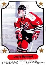 1991-92 7th Inning Sketch QMJHL #276 Louis Bernard