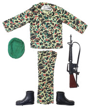 Action Man Palitoy TOM STONE 12" Doll Complete Outfit + M16 Gun NM`76 RARE