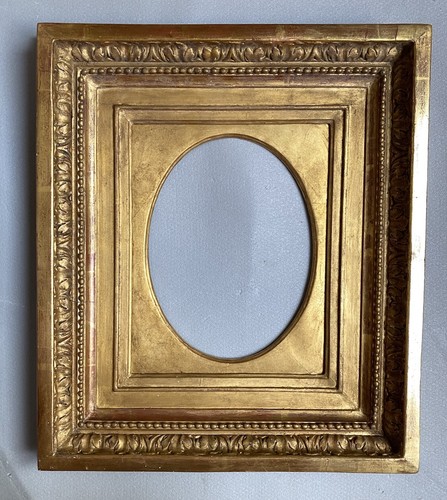 Cadre ancien doré palmettes - cadre,